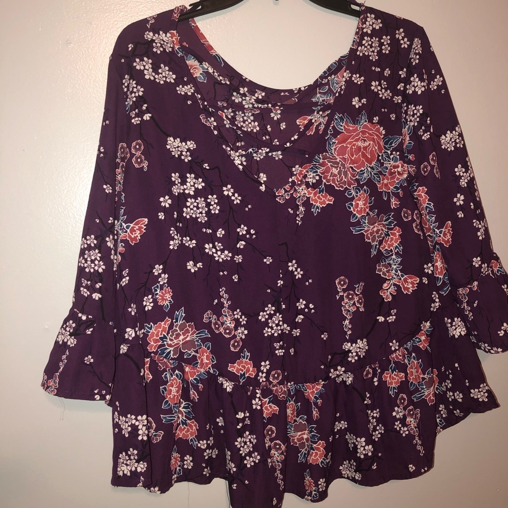 Blouse with Bell Sleeves